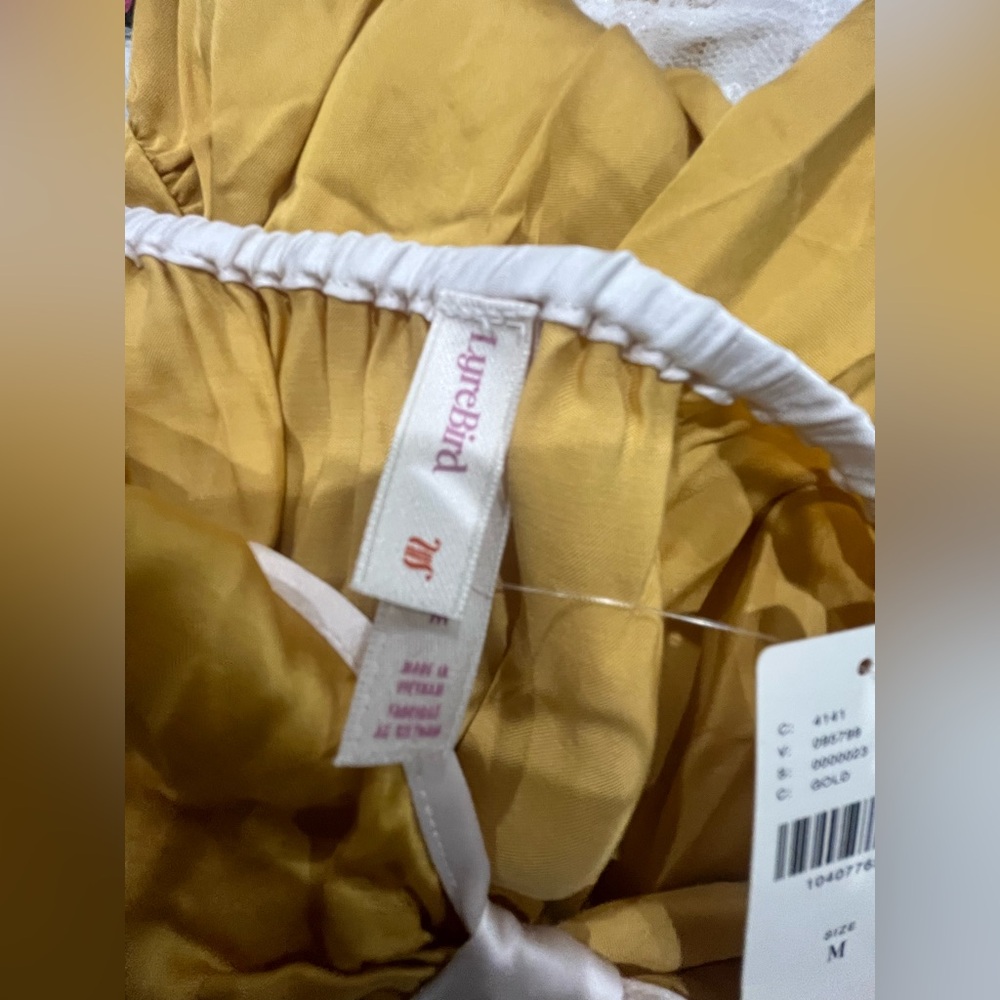 NWT Anthropologie LyreBird Silky Lace-Trim Mini Romper LyreBird - Picture 9 of 10